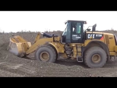 25 ton orijinal kullanılmış Cat 972M tekerlekli yükleyici ikinci el 972H kullanılmış ön yükleyici